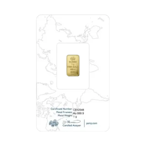 Златно инвестиционно кюлче PAMP голяма роза 2,5 гр