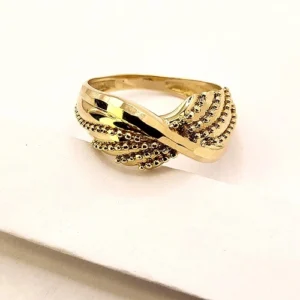 Златен луксозен пръстен Косара Проба 585 / 14 карата
