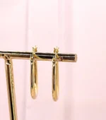 златни халки обеци френско закопчаване