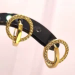 златни обеци със скрито закопчаване