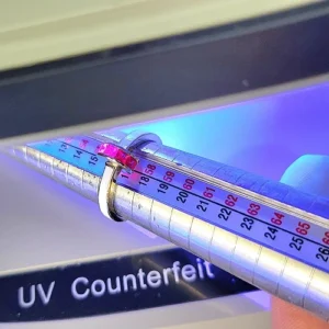 златен дамски пръстен с рубин