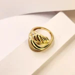 златен пръстен в голям размер без камъни елада