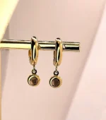 дамски златни обеци елегантен модел Andromeda